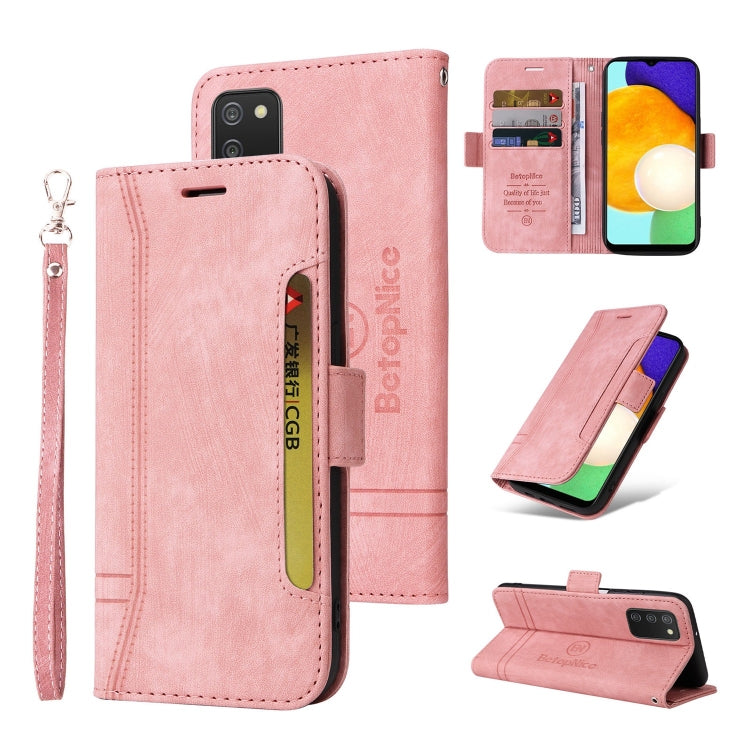 BETOPNICE Custodia per telefono in pelle con fibbia a doppio lato, For Samsung Galaxy A03 164mm, For Samsung Galaxy A03s 166mm, For Samsung Galaxy A03 166mm, For Samsung Galaxy A12 5G / 4G