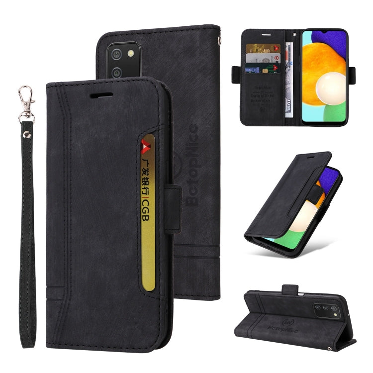 BETOPNICE Custodia per telefono in pelle con fibbia a doppio lato, For Samsung Galaxy A03 164mm, For Samsung Galaxy A03s 166mm, For Samsung Galaxy A03 166mm, For Samsung Galaxy A12 5G / 4G