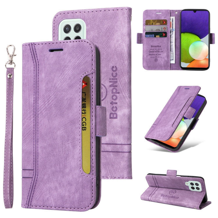 BETOPNICE Custodia per telefono in pelle con fibbia a doppio lato, For Samsung Galaxy A13 4G, For Samsung Galaxy A22 4G EU Version, For Samsung Galaxy A23 4G, For Samsung Galaxy A32 4G EU Version