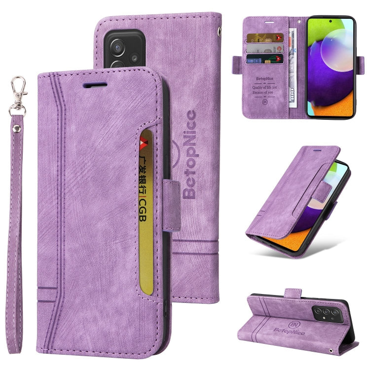 BETOPNICE Custodia per telefono in pelle con fibbia a doppio lato, For Samsung Galaxy A32 5G, For Samsung Galaxy A33 5G, For Samsung Galaxy A52 5G / 4G, For Samsung Galaxy A53 5G