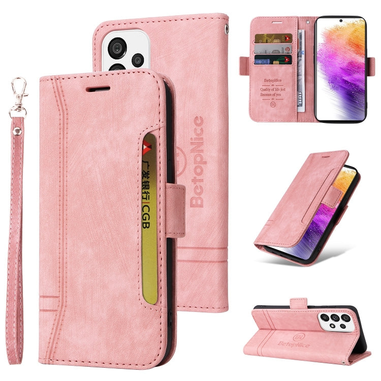 BETOPNICE Custodia per telefono in pelle con fibbia a doppio lato, For Samsung Galaxy A73 5G, For Samsung Galaxy M33 5G, For Samsung Galaxy M52 5G, For Samsung Galaxy M53 5G