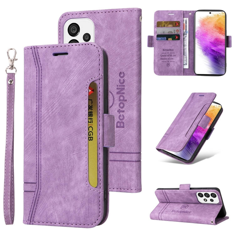 BETOPNICE Custodia per telefono in pelle con fibbia a doppio lato, For Samsung Galaxy A73 5G, For Samsung Galaxy M33 5G, For Samsung Galaxy M52 5G, For Samsung Galaxy M53 5G