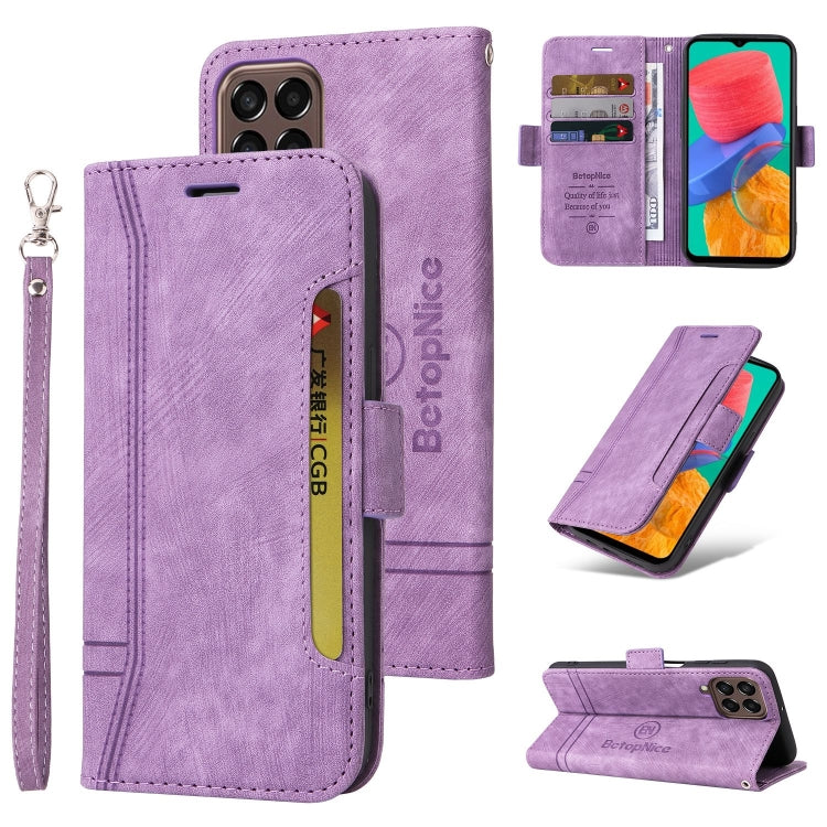 BETOPNICE Custodia per telefono in pelle con fibbia a doppio lato, For Samsung Galaxy A73 5G, For Samsung Galaxy M33 5G, For Samsung Galaxy M52 5G, For Samsung Galaxy M53 5G