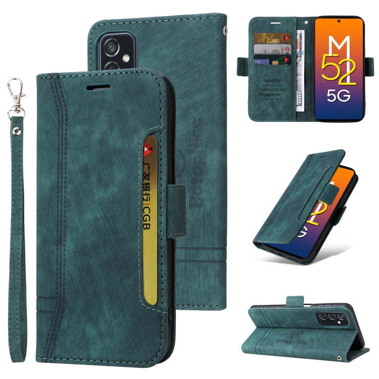 BETOPNICE Custodia per telefono in pelle con fibbia a doppio lato, For Samsung Galaxy A73 5G, For Samsung Galaxy M33 5G, For Samsung Galaxy M52 5G, For Samsung Galaxy M53 5G