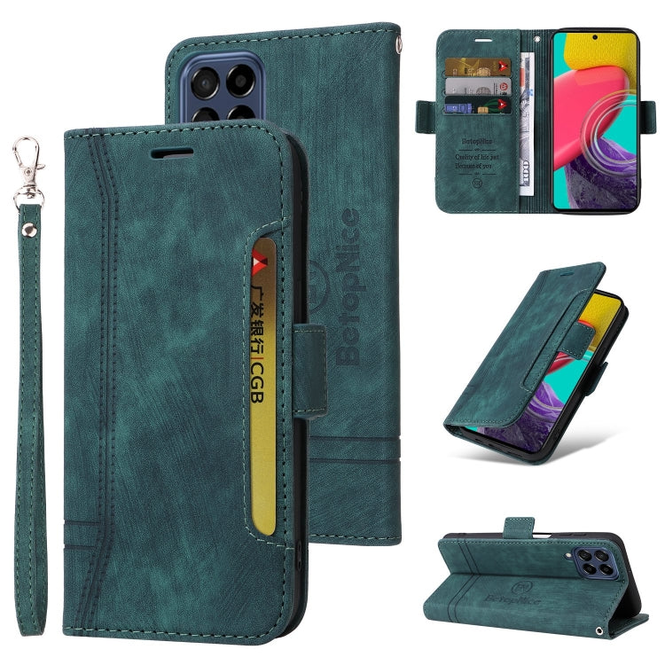 BETOPNICE Custodia per telefono in pelle con fibbia a doppio lato, For Samsung Galaxy A73 5G, For Samsung Galaxy M33 5G, For Samsung Galaxy M52 5G, For Samsung Galaxy M53 5G