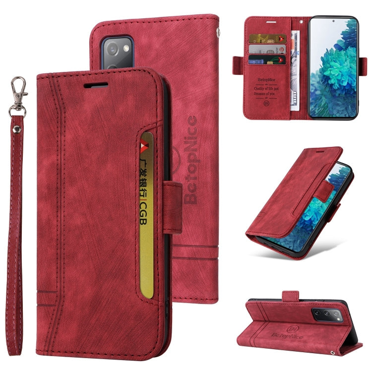BETOPNICE Custodia per telefono in pelle con fibbia a doppio lato, For Samsung Galaxy S20 FE, For Samsung Galaxy S20+, For Samsung Galaxy S21 FE 5G, For Samsung Galaxy S21+ 5G