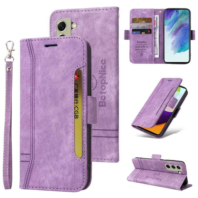 BETOPNICE Custodia per telefono in pelle con fibbia a doppio lato, For Samsung Galaxy S20 FE, For Samsung Galaxy S20+, For Samsung Galaxy S21 FE 5G, For Samsung Galaxy S21+ 5G