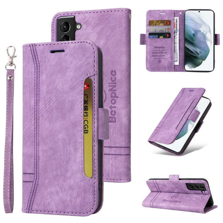 BETOPNICE Custodia per telefono in pelle con fibbia a doppio lato, For Samsung Galaxy S20 FE, For Samsung Galaxy S20+, For Samsung Galaxy S21 FE 5G, For Samsung Galaxy S21+ 5G