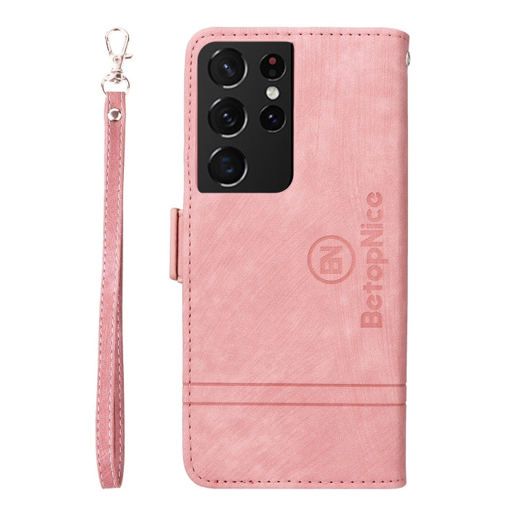 BETOPNICE Custodia per telefono in pelle con fibbia a doppio lato, For Samsung Galaxy S21 Ultra 5G, For Samsung Galaxy S22 5G, For Samsung Galaxy S22+ 5G, For Samsung Galaxy S22 Ultra 5G