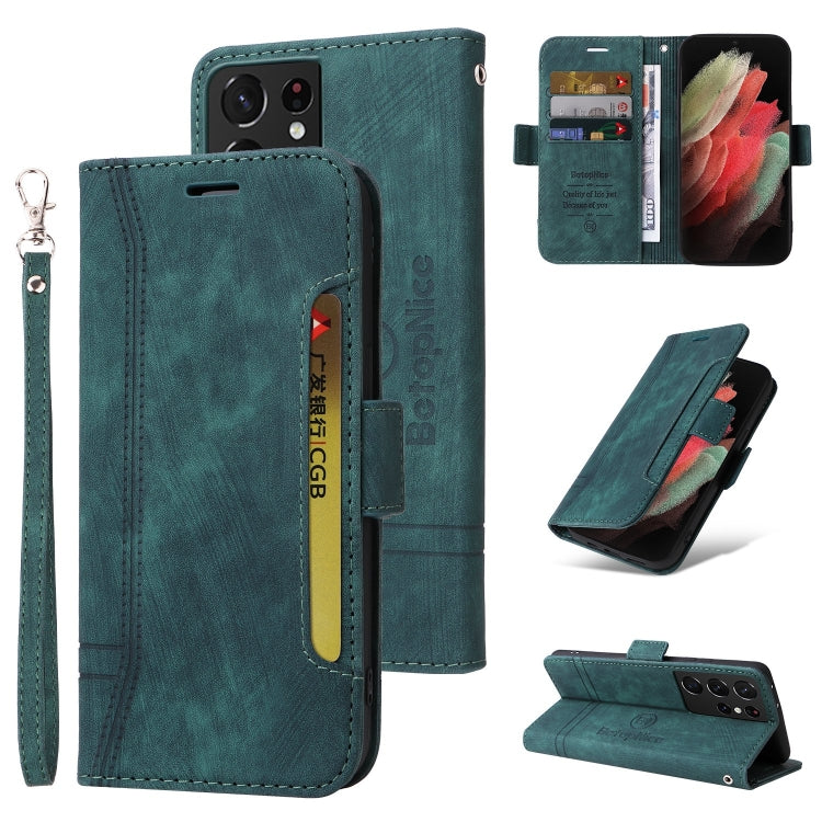 BETOPNICE Custodia per telefono in pelle con fibbia a doppio lato, For Samsung Galaxy S21 Ultra 5G, For Samsung Galaxy S22 5G, For Samsung Galaxy S22+ 5G, For Samsung Galaxy S22 Ultra 5G