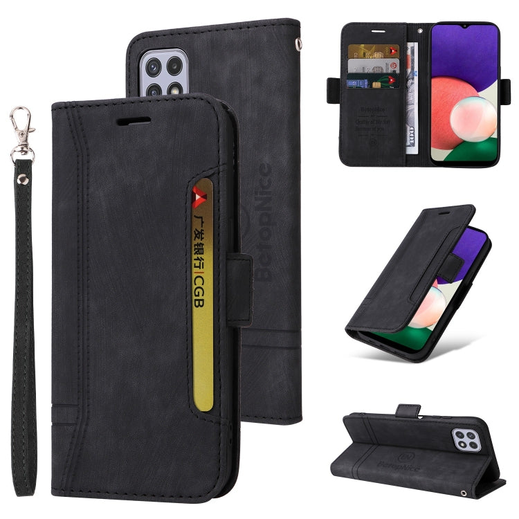 BETOPNICE Custodia per telefono in pelle con fibbia a doppio lato, For Samsung Galaxy A22 5G, For Samsung Galaxy S21 5G