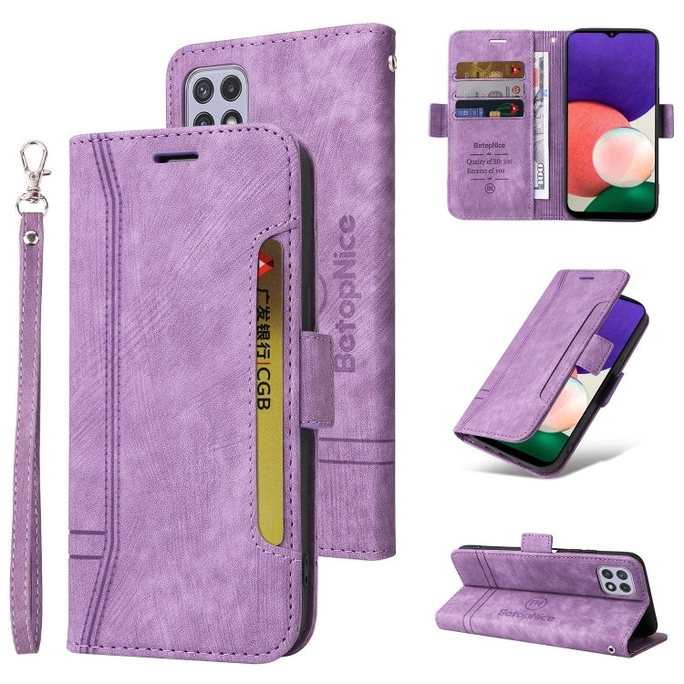 BETOPNICE Custodia per telefono in pelle con fibbia a doppio lato, For Samsung Galaxy A22 5G, For Samsung Galaxy S21 5G