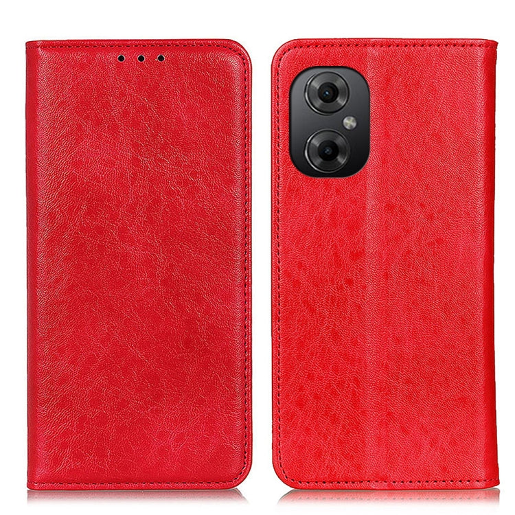 Custodia per telefono in pelle con struttura magnetica Crazy Horse, For Xiaomi Poco M4 5G/M5 5G