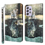 Modello di pittura 3D TPU + custodia per telefono in pelle PU, For Samsung Galaxy A23 4G/5G, For Samsung Galaxy M13 4G