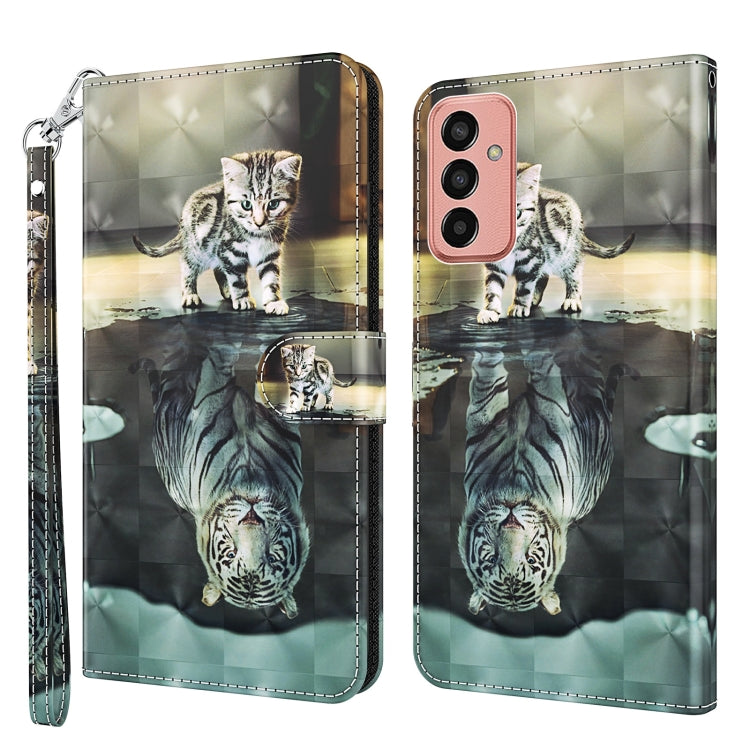 Modello di pittura 3D TPU + custodia per telefono in pelle PU, For Samsung Galaxy A23 4G/5G, For Samsung Galaxy M13 4G