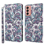 Modello di pittura 3D TPU + custodia per telefono in pelle PU, For Samsung Galaxy A23 4G/5G, For Samsung Galaxy M13 4G