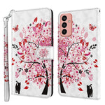 Modello di pittura 3D TPU + custodia per telefono in pelle PU, For Samsung Galaxy A23 4G/5G, For Samsung Galaxy M13 4G