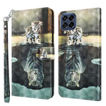 Modello di pittura 3D TPU + custodia per telefono in pelle PU, For Samsung Galaxy M33, For Samsung Galaxy M53