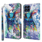 Modello di pittura 3D TPU + custodia per telefono in pelle PU, For Samsung Galaxy M33, For Samsung Galaxy M53