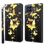 Modello di pittura 3D TPU + custodia per telefono in pelle PU, For Samsung Galaxy M33, For Samsung Galaxy M53