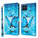 Modello di pittura 3D TPU + custodia per telefono in pelle PU, For Samsung Galaxy M33, For Samsung Galaxy M53