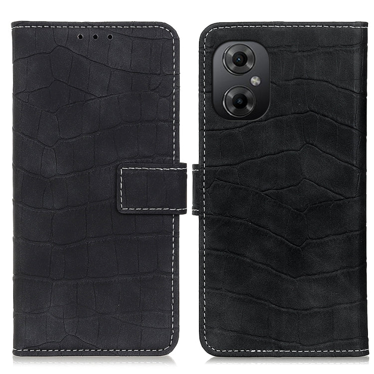 Custodia per telefono in pelle a vibrazione orizzontale con struttura in coccodrillo magnetica, For Xiaomi Poco M5 4G/Poco M4 5G/M5 5G