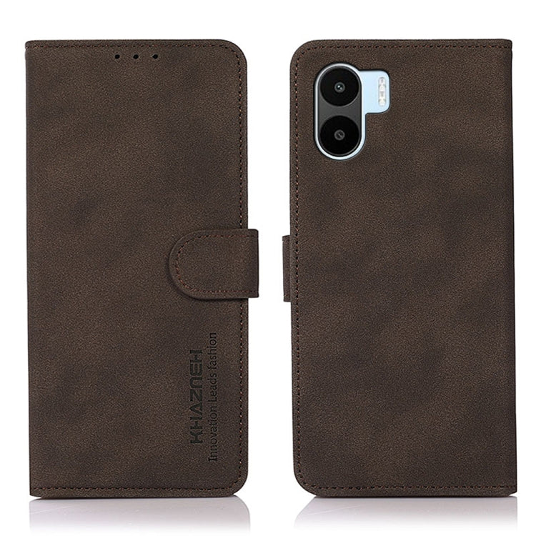 KHAZNEH Custodia per telefono in pelle con trama opaca, For Xiaomi Redmi A1, For Xiaomi Poco M4 5G/M5 5G