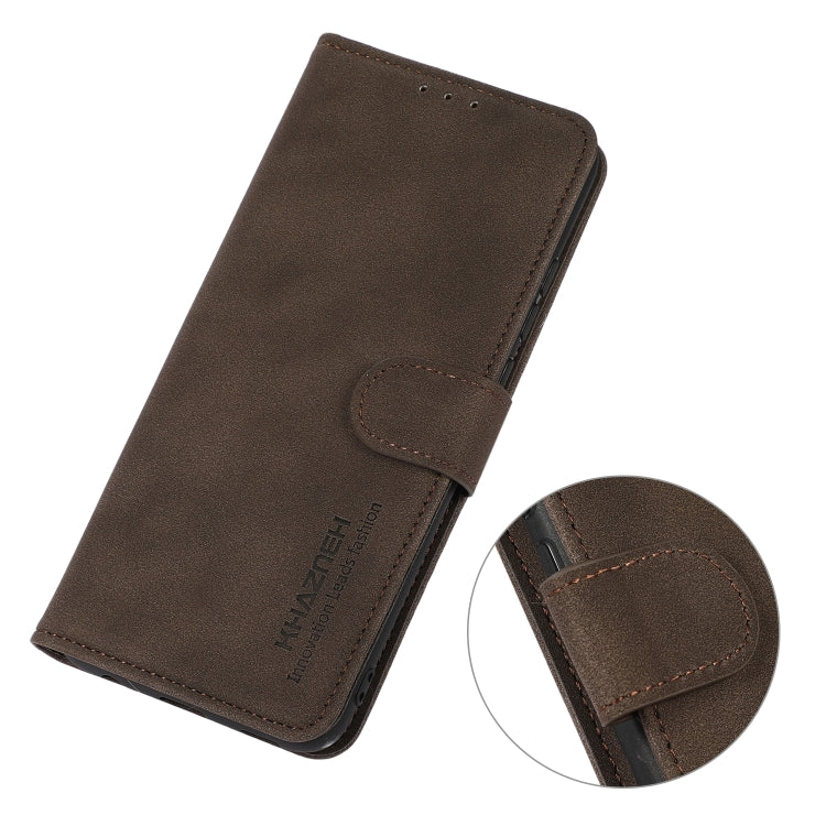 KHAZNEH Custodia per telefono in pelle con trama opaca, For Xiaomi Redmi A1, For Xiaomi Poco M4 5G/M5 5G