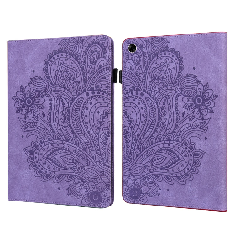 Custodia per tablet in pelle con motivo in rilievo pavone, For Xiaomi Redmi Pad 10.61 2022, For Nokia T10, For Amazon Kindle Fire 7 2022