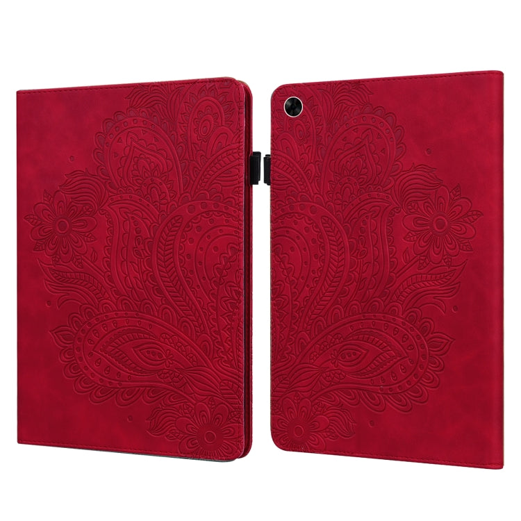 Custodia per tablet in pelle con motivo in rilievo pavone, For Xiaomi Redmi Pad 10.61 2022, For Nokia T10, For Amazon Kindle Fire 7 2022
