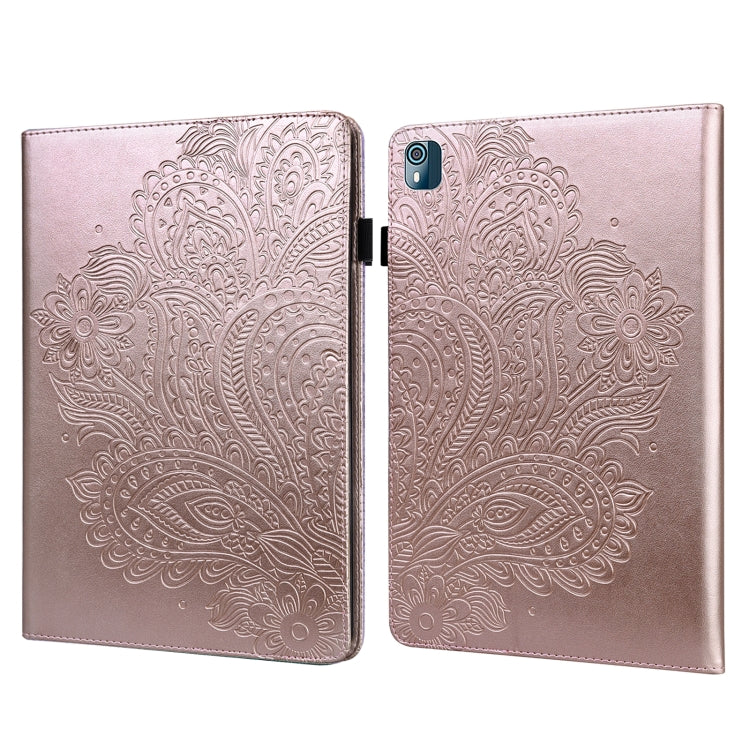 Custodia per tablet in pelle con motivo in rilievo pavone, For Xiaomi Redmi Pad 10.61 2022, For Nokia T10, For Amazon Kindle Fire 7 2022