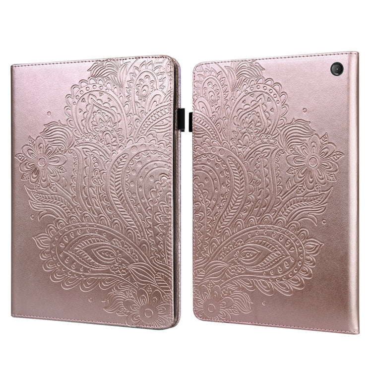 Custodia per tablet in pelle con motivo in rilievo pavone, For Xiaomi Redmi Pad 10.61 2022, For Nokia T10, For Amazon Kindle Fire 7 2022