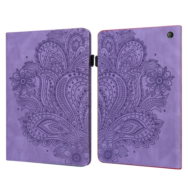 Custodia per tablet in pelle con motivo in rilievo pavone, For Xiaomi Redmi Pad 10.61 2022, For Nokia T10, For Amazon Kindle Fire 7 2022