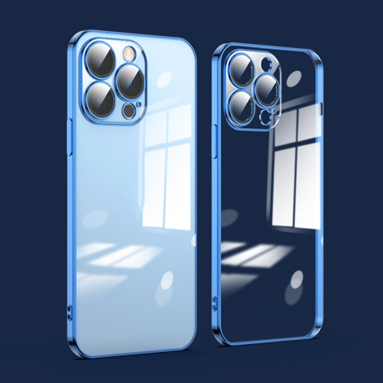 Custodia per telefono galvanica con protezione dell'obiettivo in vetro antipolvere, For iPhone 14 Pro, For iPhone 14 Pro Max