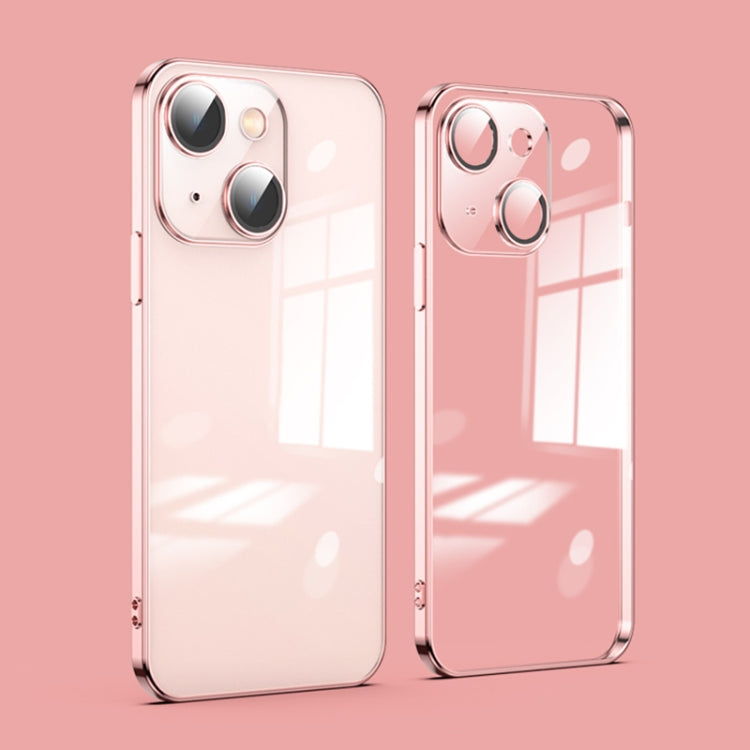 Custodia per telefono galvanica con protezione dell'obiettivo in vetro antipolvere, For iPhone 13, For iPhone 13 Pro