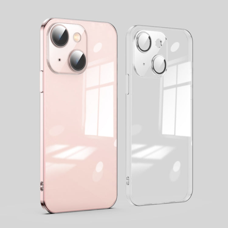 Custodia per telefono galvanica con protezione dell'obiettivo in vetro antipolvere, For iPhone 13, For iPhone 13 Pro