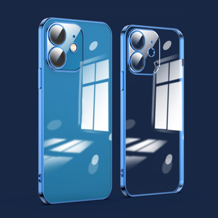 Custodia per telefono galvanica con protezione dell'obiettivo in vetro antipolvere, For iPhone 13 Pro Max, For iPhone 12