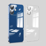 Custodia per telefono galvanica con protezione dell'obiettivo in vetro antipolvere, For iPhone 13 Pro Max, For iPhone 12