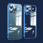 Custodia per telefono galvanica con protezione dell'obiettivo in vetro antipolvere, For iPhone 12 Pro, For iPhone 12 Pro Max
