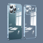 Custodia per telefono galvanica con protezione dell'obiettivo in vetro antipolvere, For iPhone 12 Pro, For iPhone 12 Pro Max