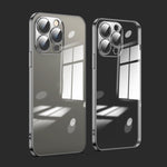 Custodia per telefono galvanica con protezione dell'obiettivo in vetro antipolvere, For iPhone 12 Pro, For iPhone 12 Pro Max