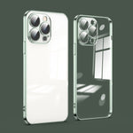 Custodia per telefono galvanica con protezione dell'obiettivo in vetro antipolvere, For iPhone 12 Pro, For iPhone 12 Pro Max