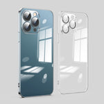 Custodia per telefono galvanica con protezione dell'obiettivo in vetro antipolvere, For iPhone 12 Pro, For iPhone 12 Pro Max