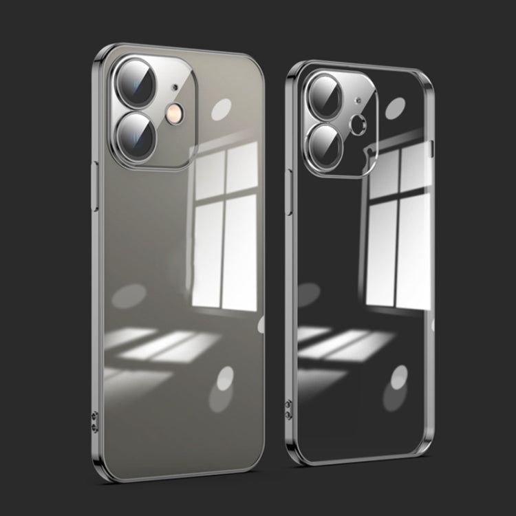 Custodia per telefono galvanica con protezione dell'obiettivo in vetro antipolvere, For iPhone 11, For iPhone 11 Pro Max
