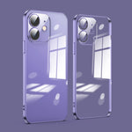 Custodia per telefono galvanica con protezione dell'obiettivo in vetro antipolvere, For iPhone 11, For iPhone 11 Pro Max