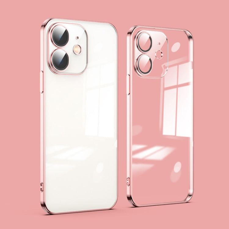 Custodia per telefono galvanica con protezione dell'obiettivo in vetro antipolvere, For iPhone 11, For iPhone 11 Pro Max