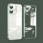 Custodia per telefono galvanica con protezione dell'obiettivo in vetro antipolvere, For iPhone 11, For iPhone 11 Pro Max
