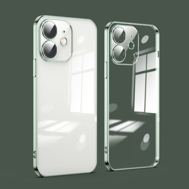 Custodia per telefono galvanica con protezione dell'obiettivo in vetro antipolvere, For iPhone 11, For iPhone 11 Pro Max