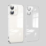 Custodia per telefono galvanica con protezione dell'obiettivo in vetro antipolvere, For iPhone 11, For iPhone 11 Pro Max