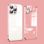 Custodia per telefono galvanica con protezione dell'obiettivo in vetro antipolvere, For iPhone 11, For iPhone 11 Pro Max